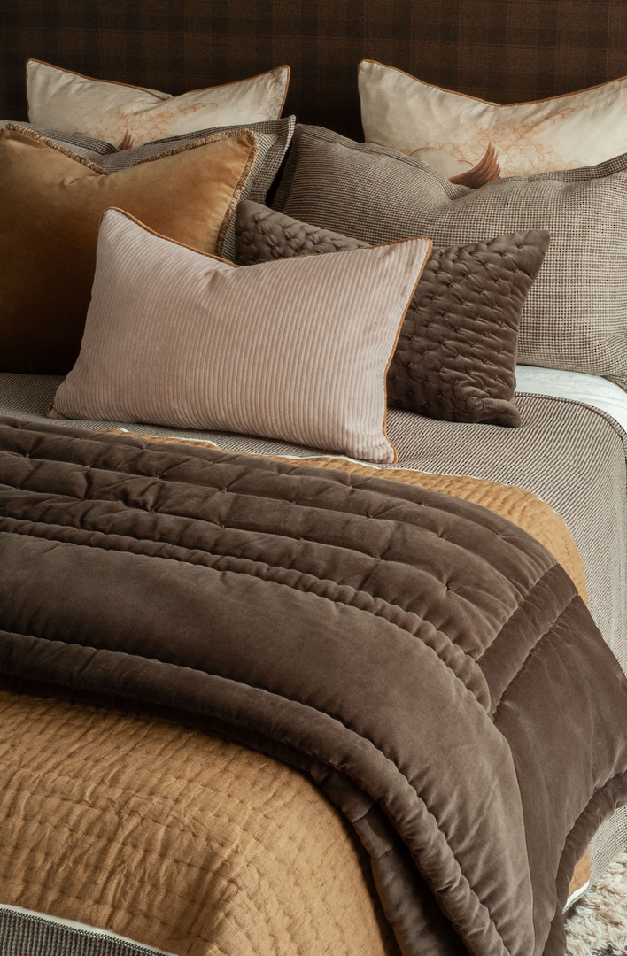 Bianca Lorenne Mica Cocoa Comforter | Luxury Velvet Comforter NZ image 0